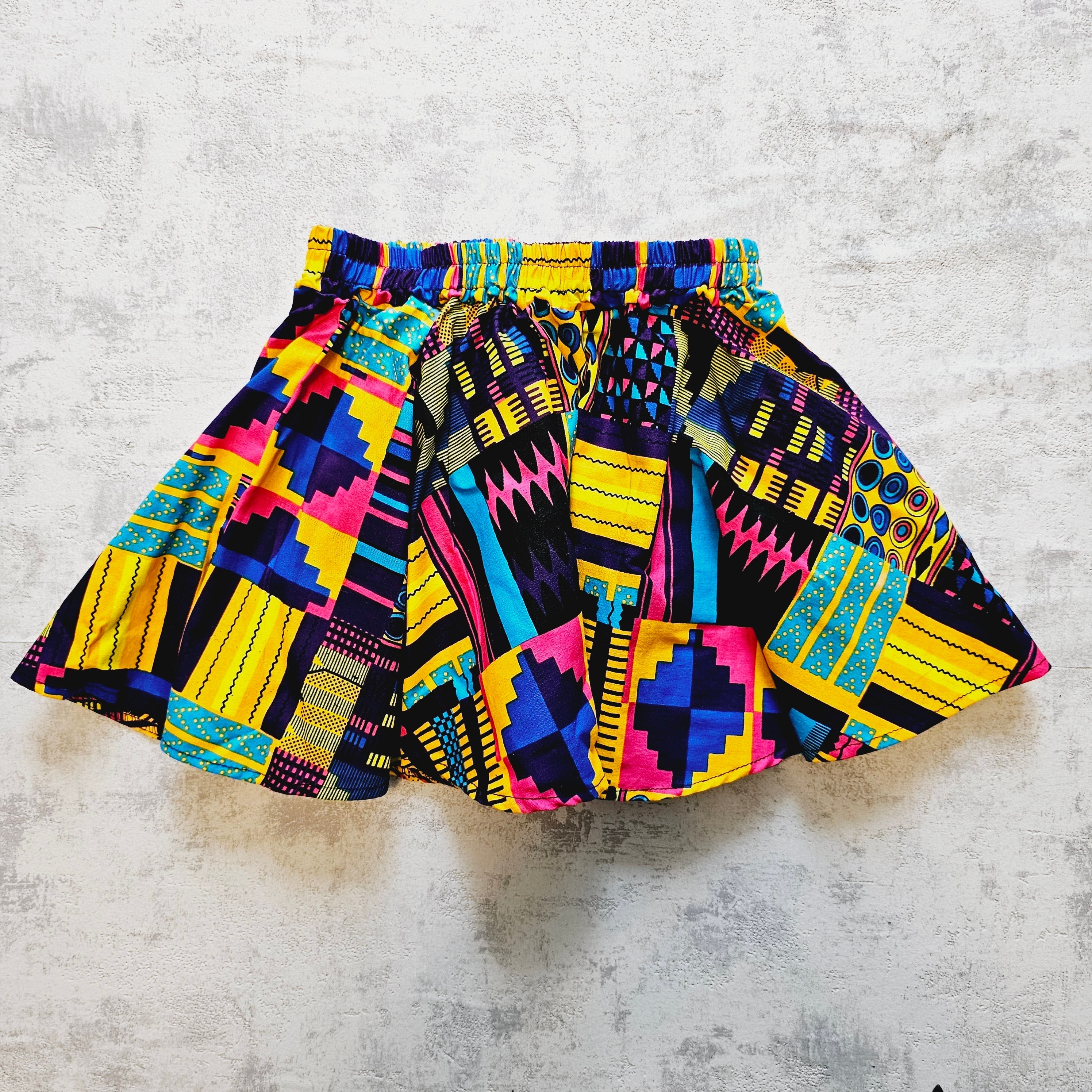 Toddler Cirle Skirt | Ankara Skirt for Girls | Flowy Playful Skirt