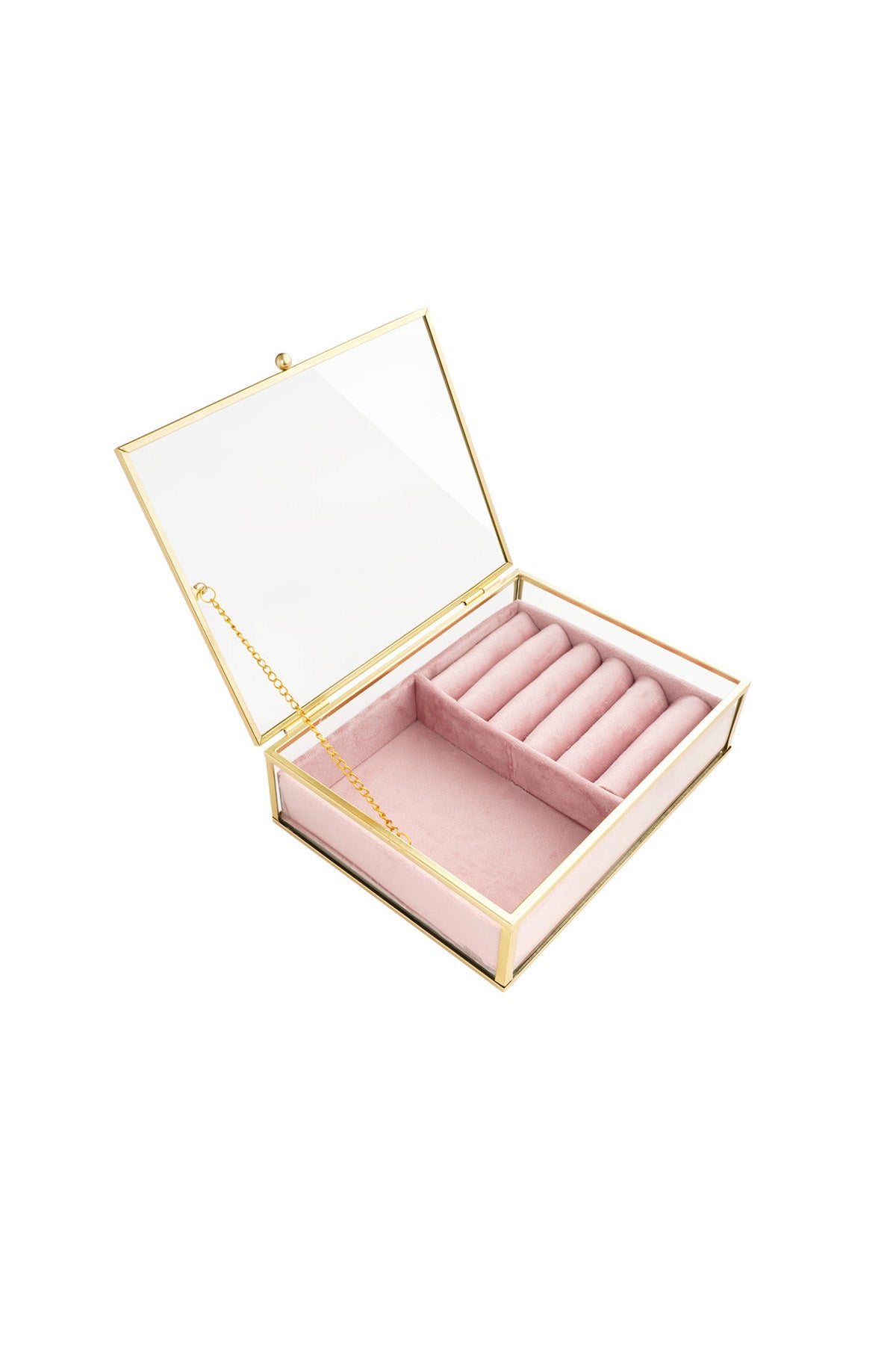 Glazen  tweevaks display