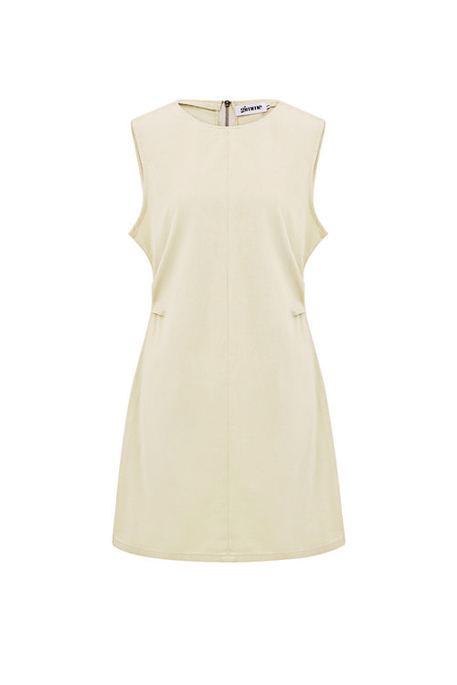 Cotton Vrouwen Mini Jurk Mouwloos Bodycon