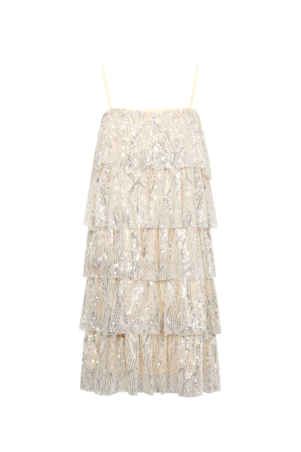 Geweven Polyestervezel Vrouwen Mini Jurk Elegante Pailletten